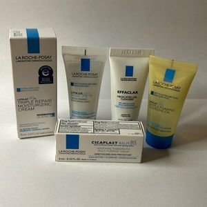 $30 LA ROCHE-POSAY Assorted Pack of 5 Wash/Cleanser/Cream 3ML-15ML FREE SHIPPING